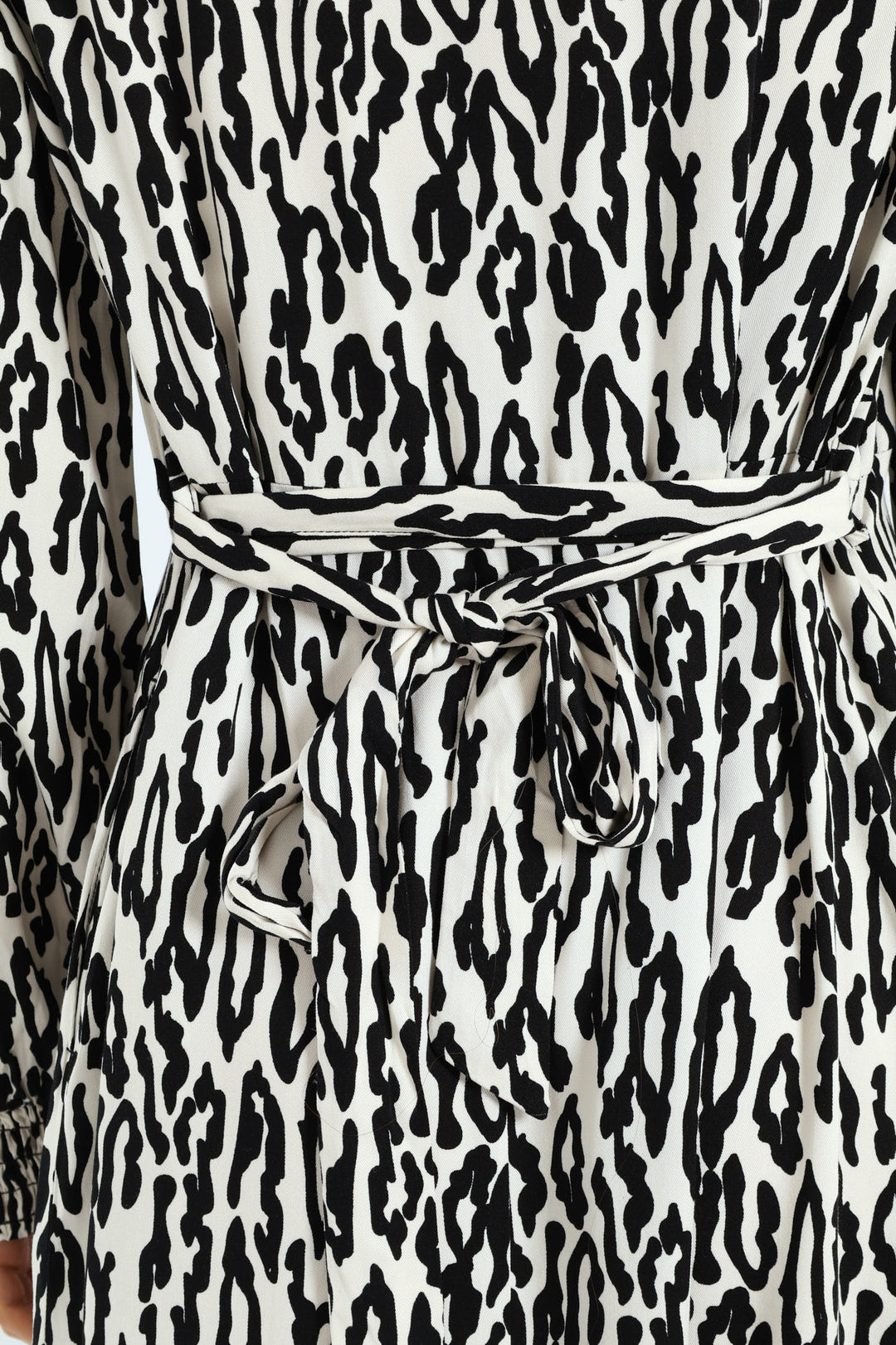 Half Placket Shirred Cuff Tiered Maxi Shirt Dress