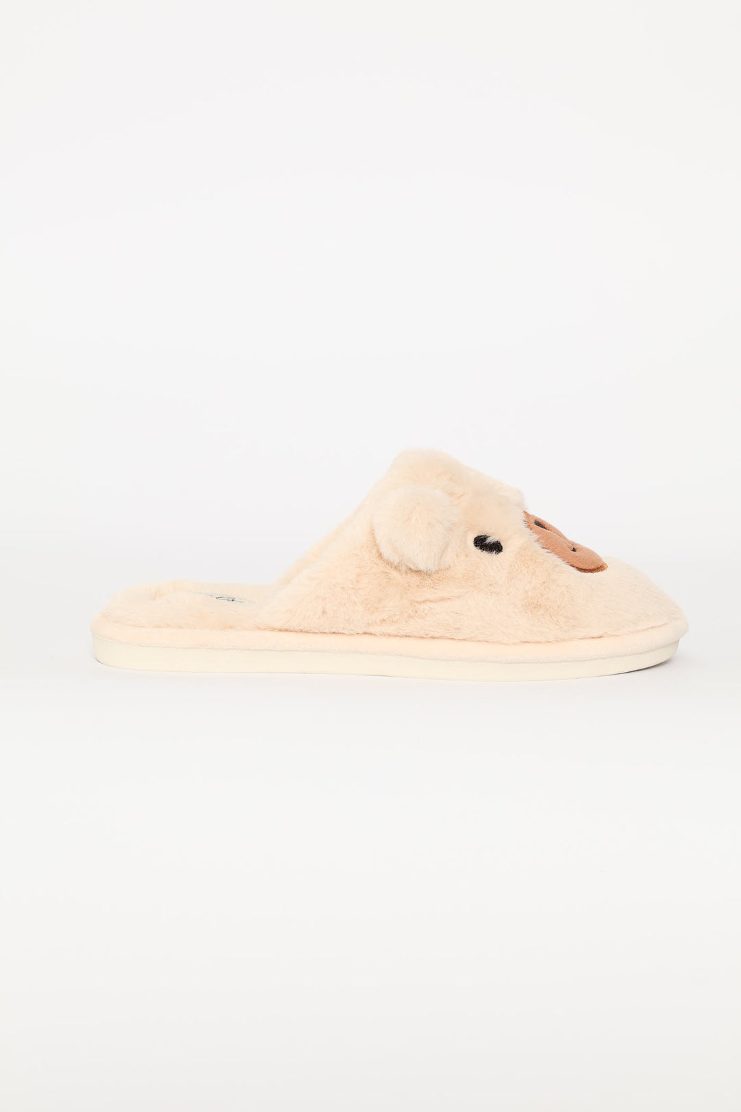 Bear Novelty Slipper - Natural