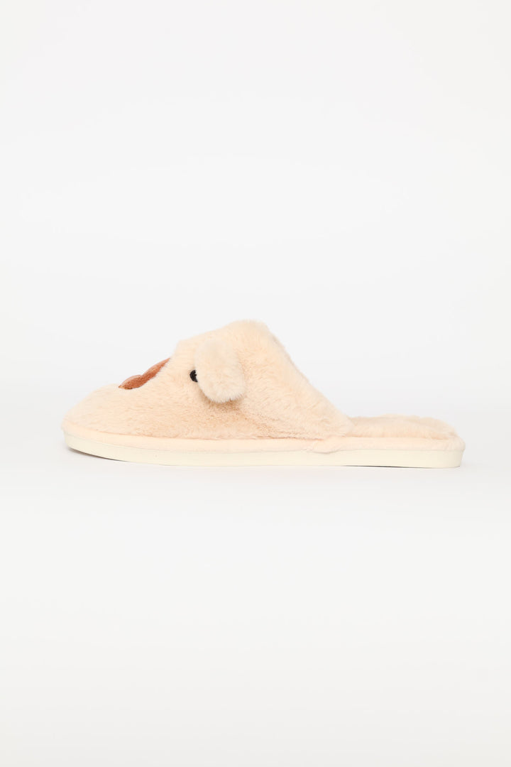 Bear Novelty Slipper - Natural