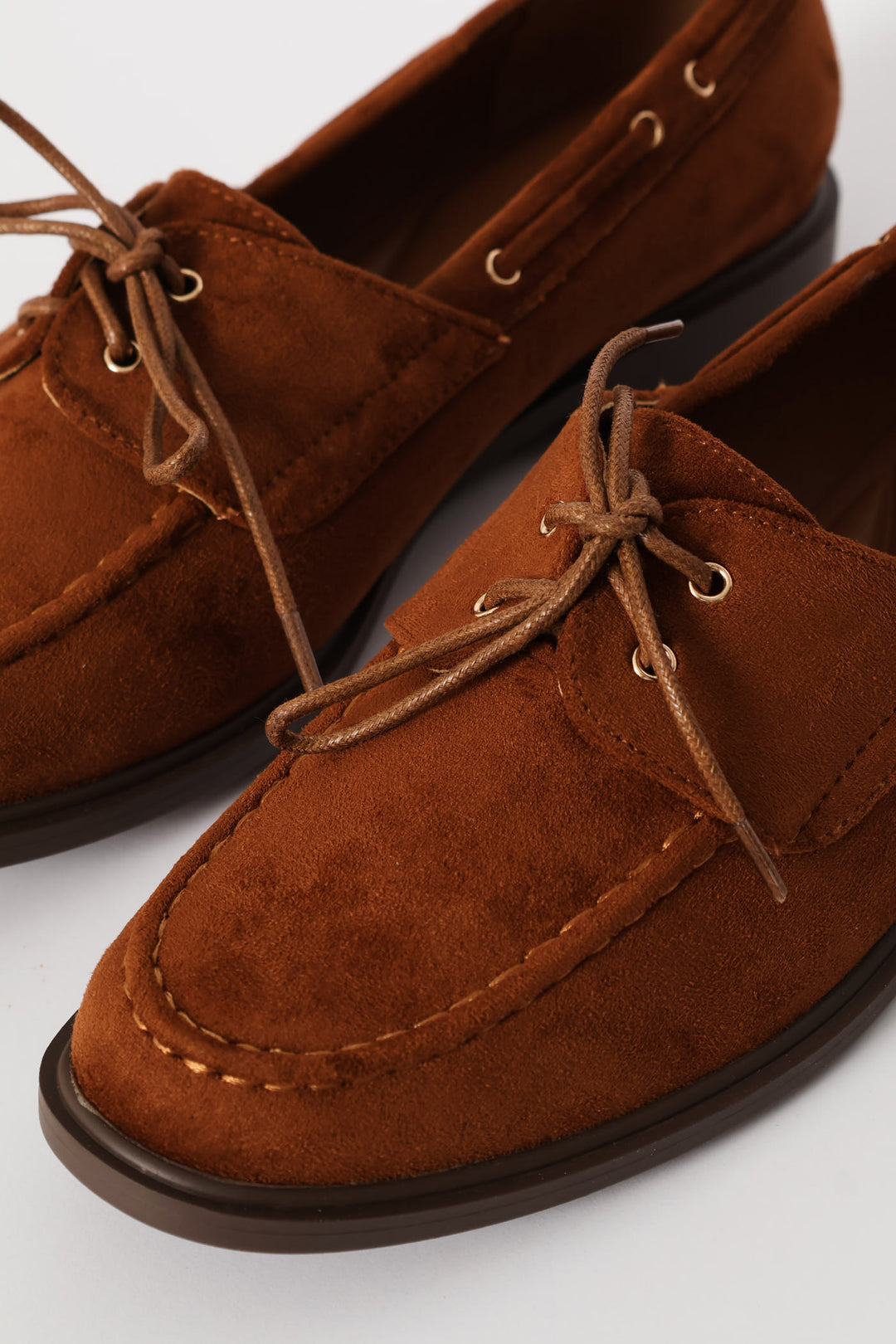 Lace Up Boat Shoe - Chocolate