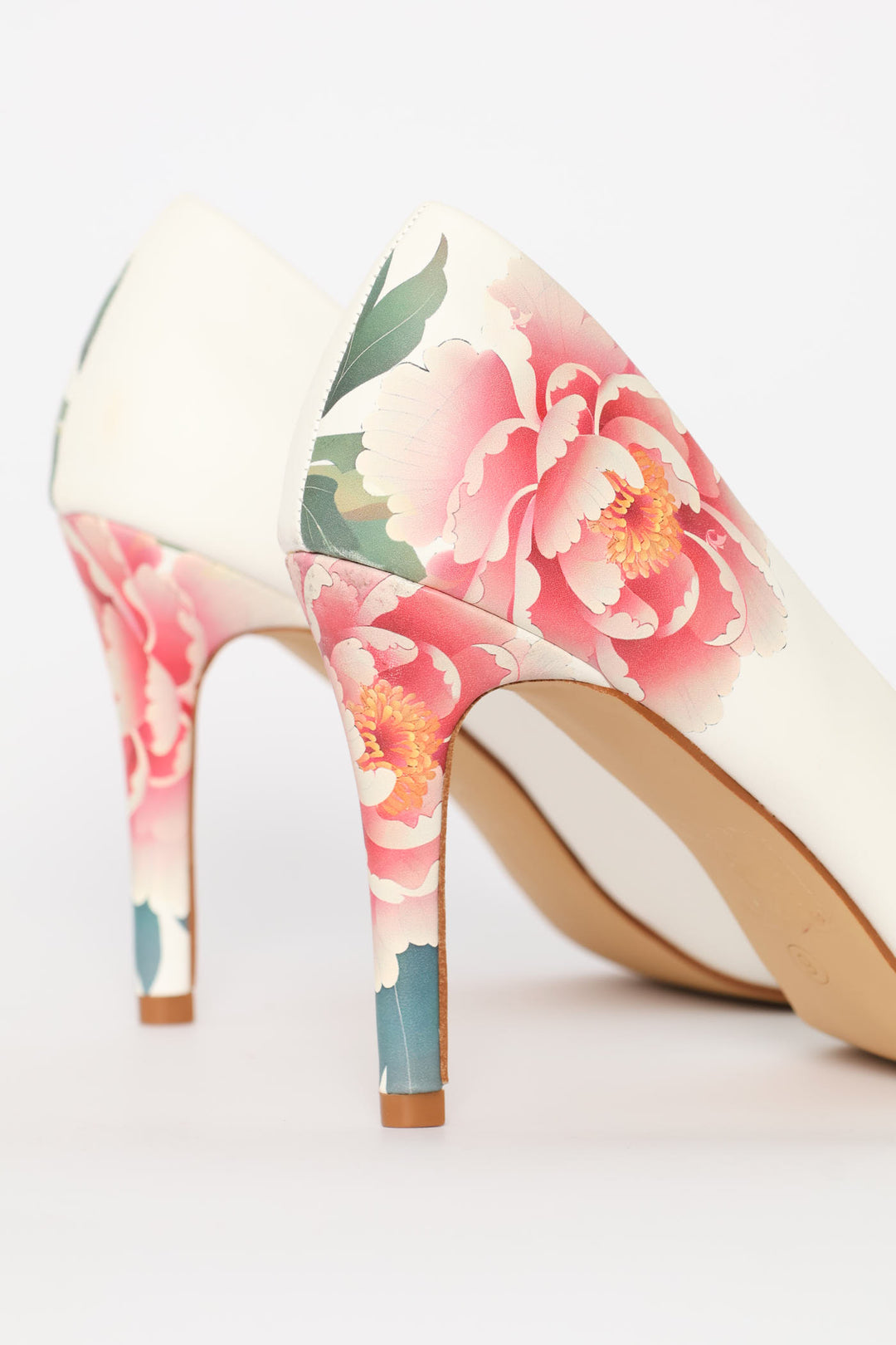 Floral Back Printed Court Heel - Multi