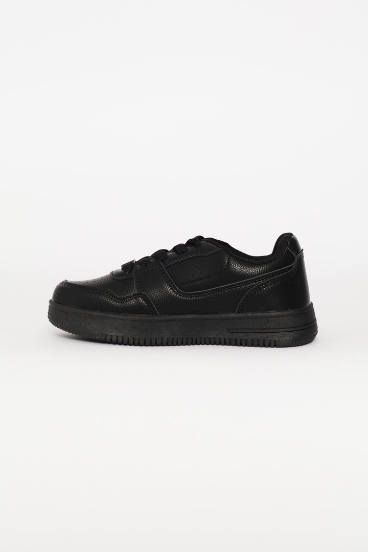 Boys Mono Court Sneaker - Black