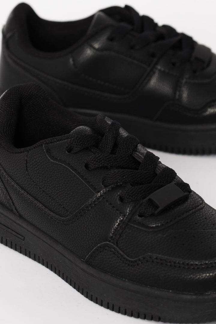 Boys Mono Court Sneaker - Black