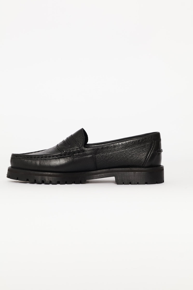 Penny Moccasin Loafer - Black