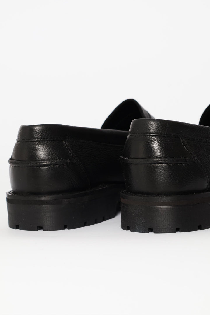 Penny Moccasin Loafer - Black