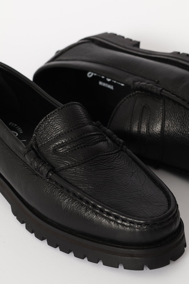 Penny Moccasin Loafer - Black
