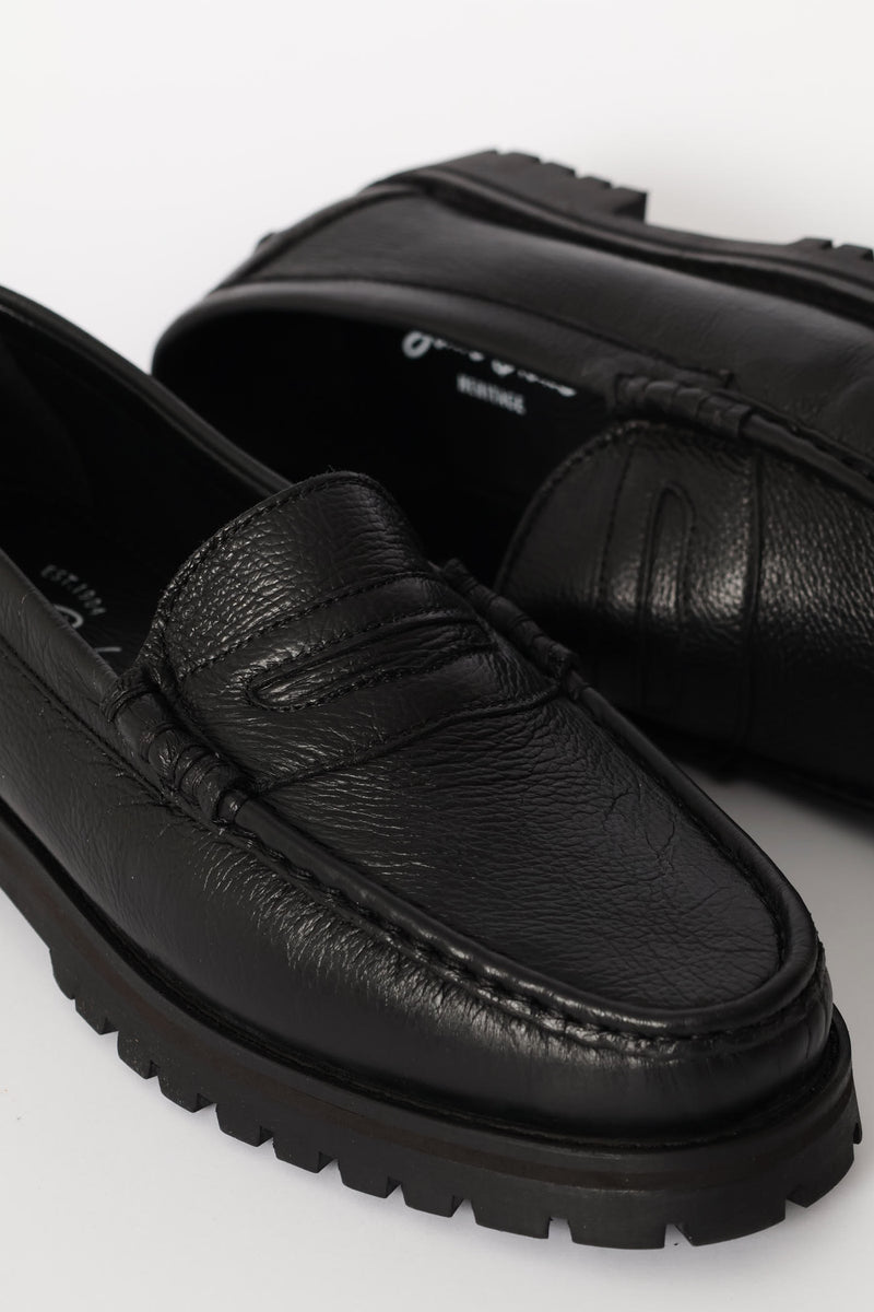 Penny Moccasin Loafer - Black