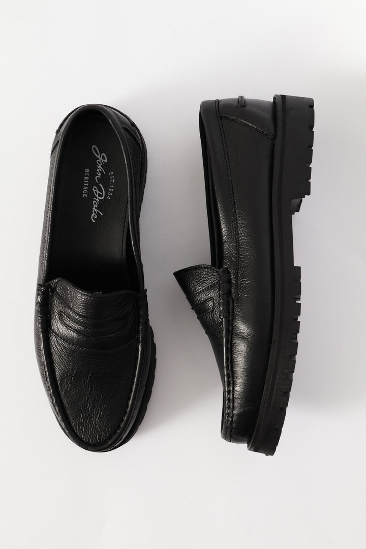 Penny Moccasin Loafer - Black