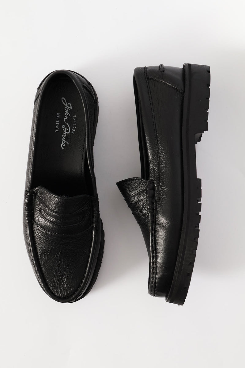 Penny Moccasin Loafer - Black
