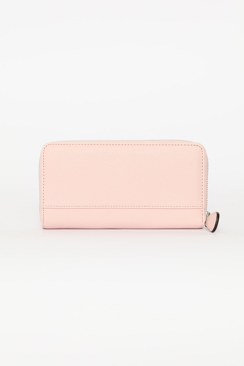 Vivette Medium Zip Around Purse - Rose