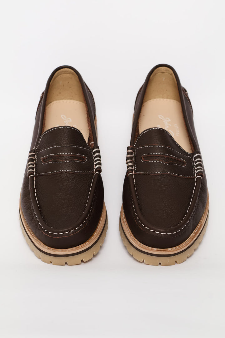 Penny Moccasin Loafer - Chocolate