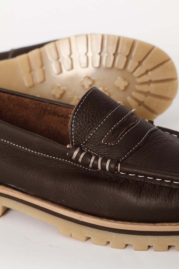 Penny Moccasin Loafer - Chocolate