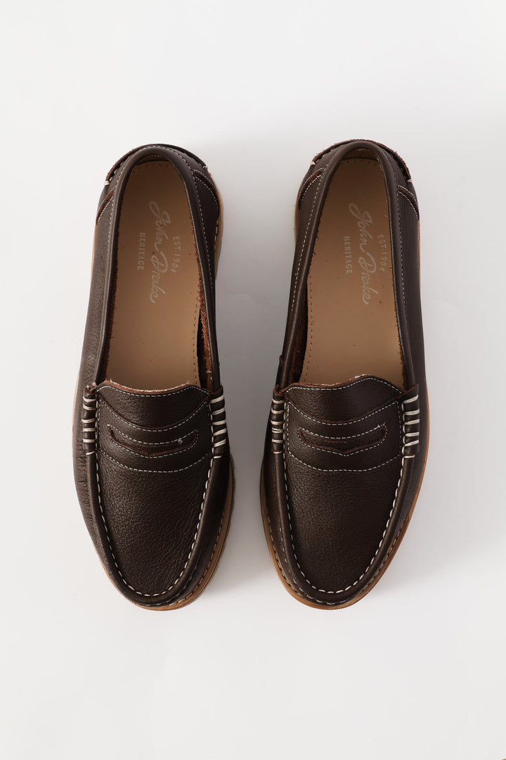 Penny Moccasin Loafer - Chocolate