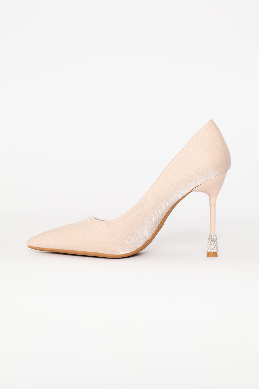Daimond Detail Heel - Nude