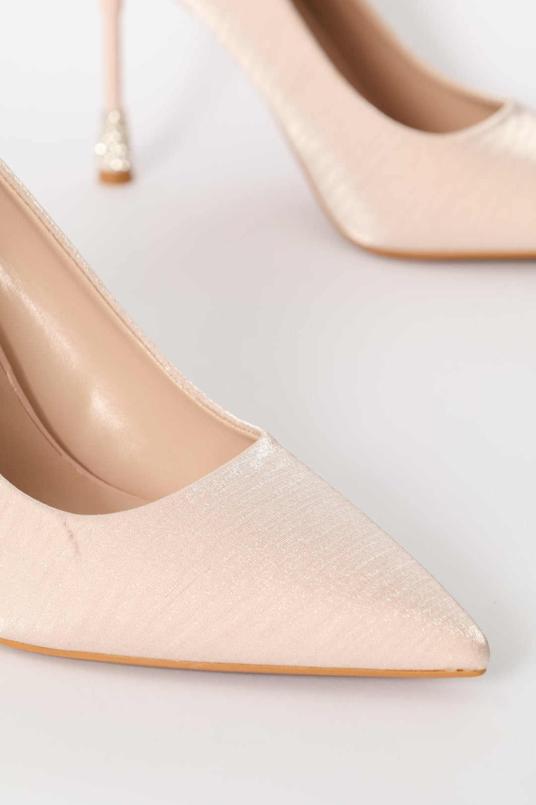 Daimond Detail Heel - Nude