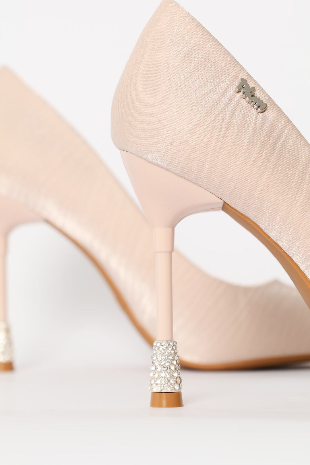 Daimond Detail Heel - Nude