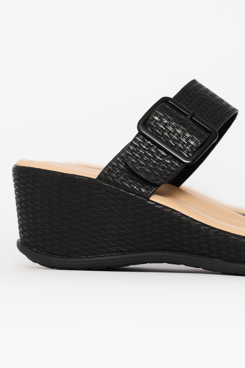 Weave Sandal - Black