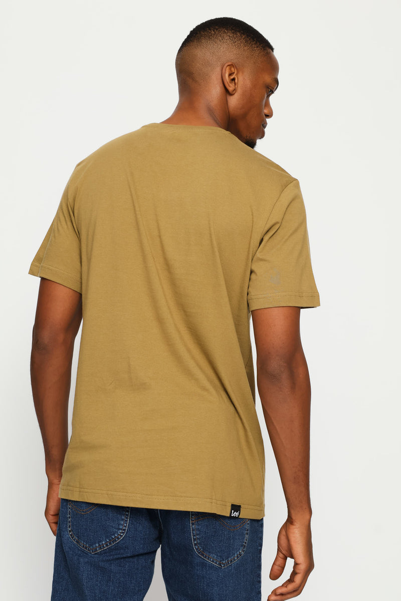 Outline Logo Tee - Khaki
