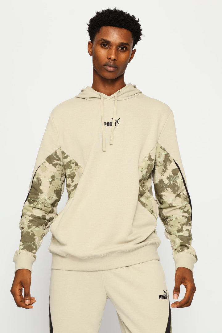 Camo Fleece Tracktop - Grey