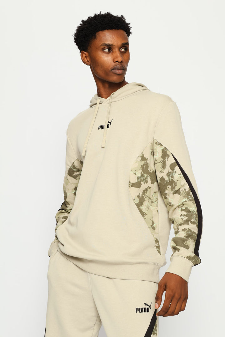 Camo Fleece Tracktop - Grey