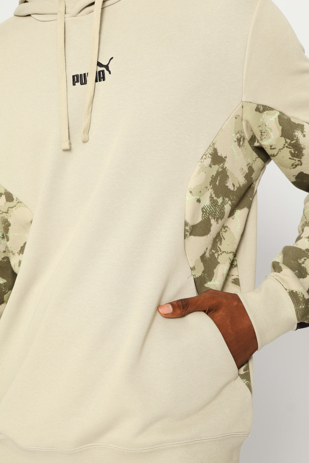 Camo Fleece Tracktop - Grey