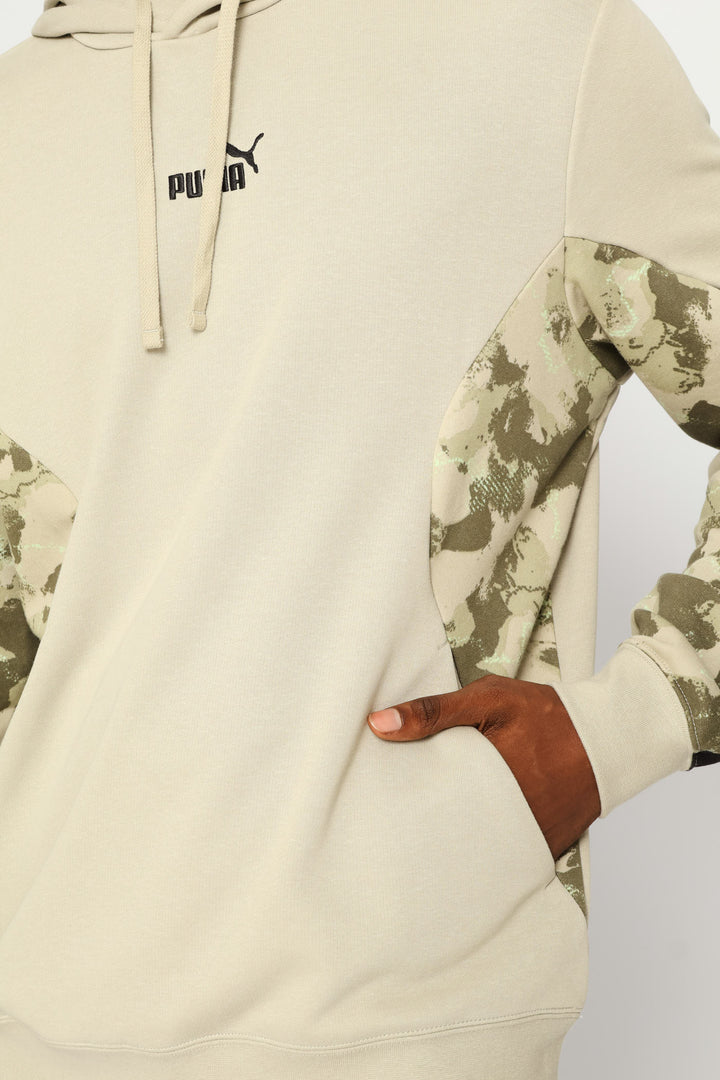 Camo Fleece Tracktop - Grey