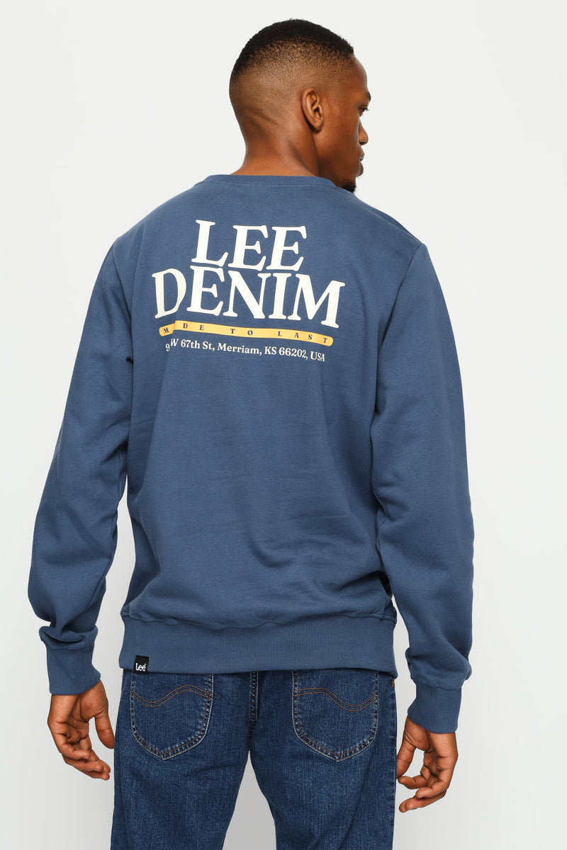 Home Town Crew Top - Blue