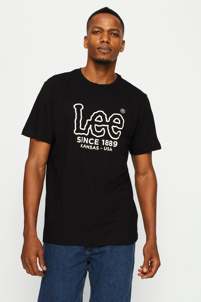 Outline Logo Tee - Black