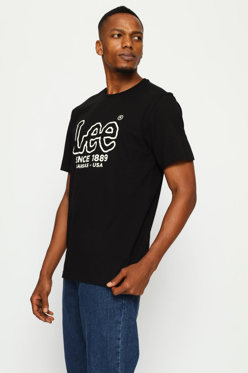 Outline Logo Tee - Black