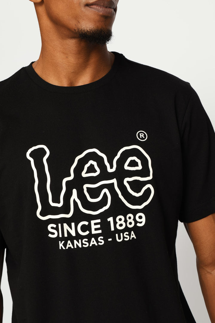 Outline Logo Tee - Black