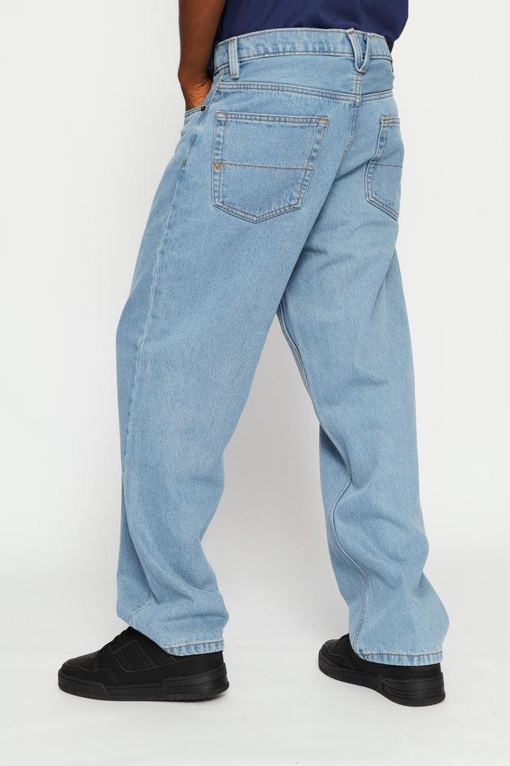 Check-5 Loose Denim Pant - Stonewash