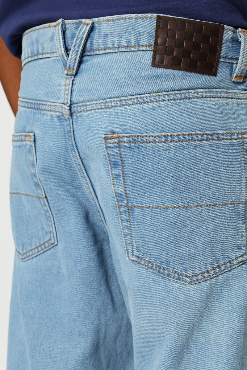 Check-5 Loose Denim Pant - Stonewash