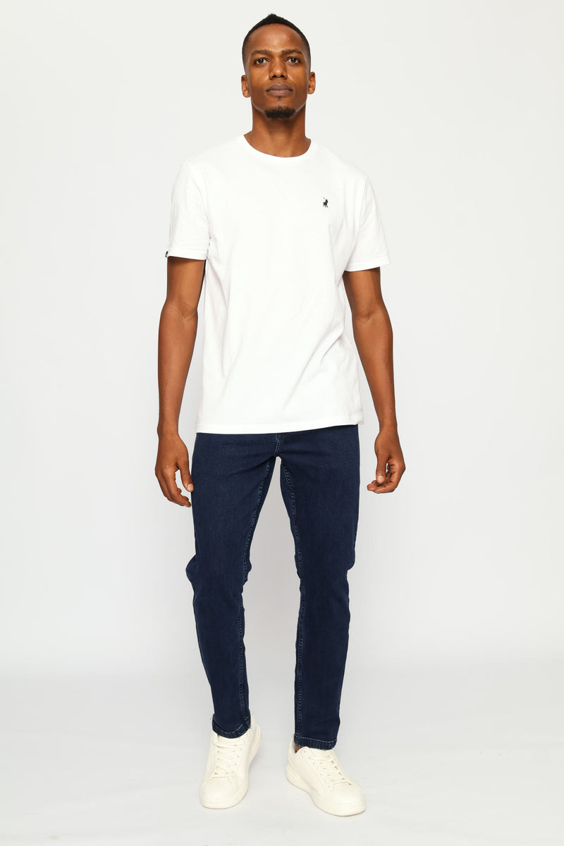 Peter Slim Leg Denim - Blue/Black
