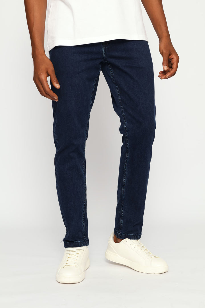 Peter Slim Leg Denim - Blue/Black