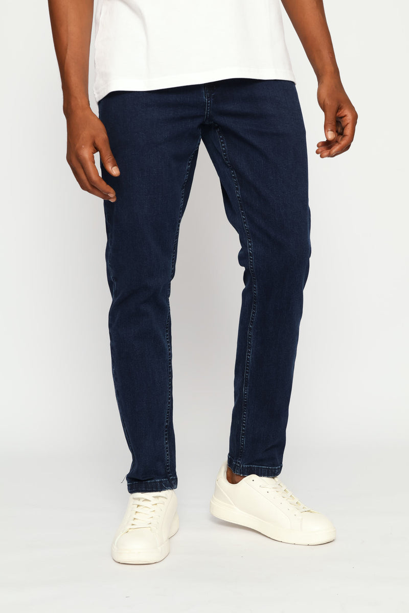 Peter Slim Leg Denim - Blue/Black