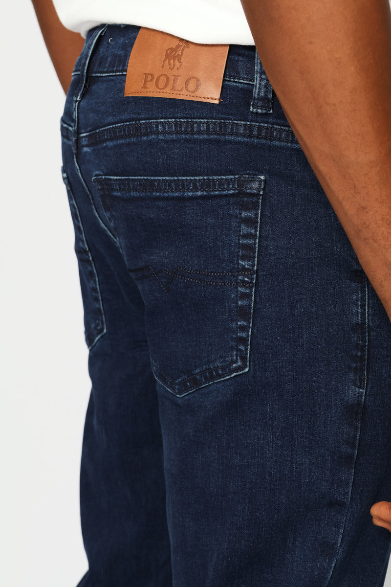 Peter Slim Leg Denim - Blue/Black