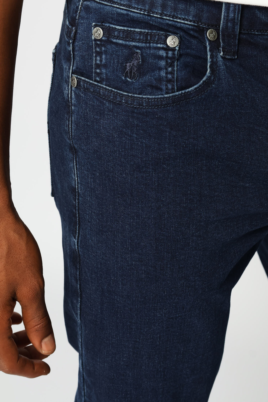 Peter Slim Leg Denim - Blue/Black