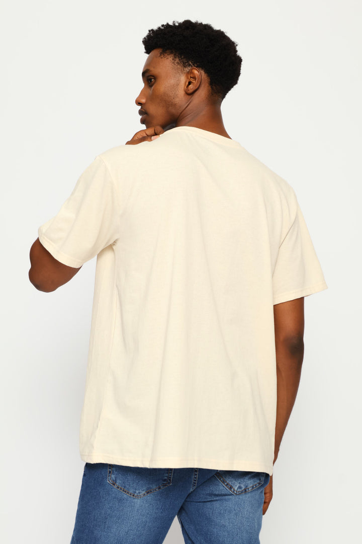 Monaco Basic Print Tee - Ecru