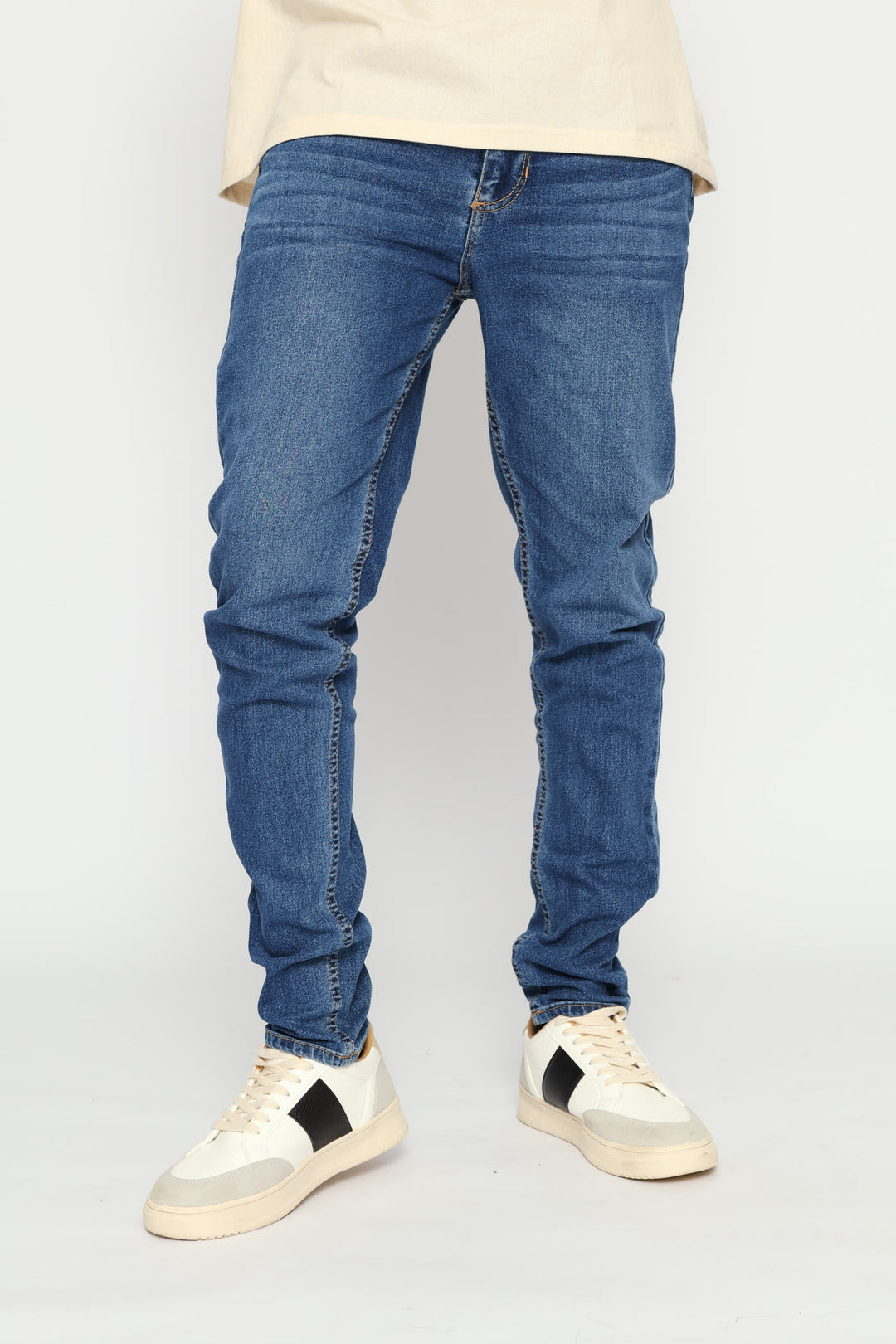 Mid Wash Super Skinny Basic Denim - Mid Wash