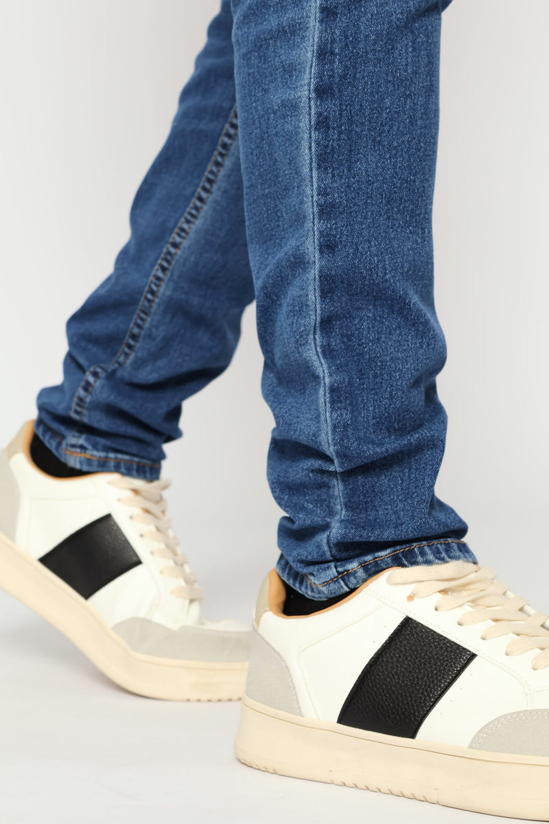Mid Wash Super Skinny Basic Denim - Mid Wash