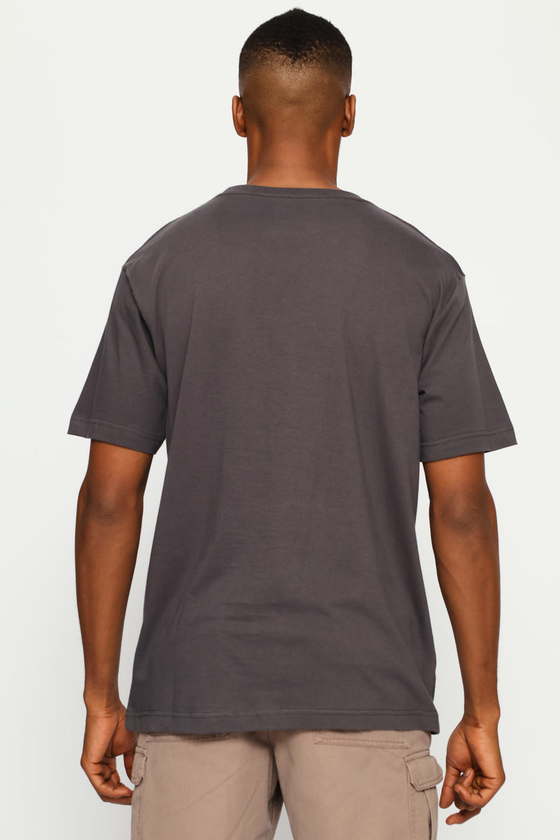 Fashion Graphic Front Print Tee - Navy
