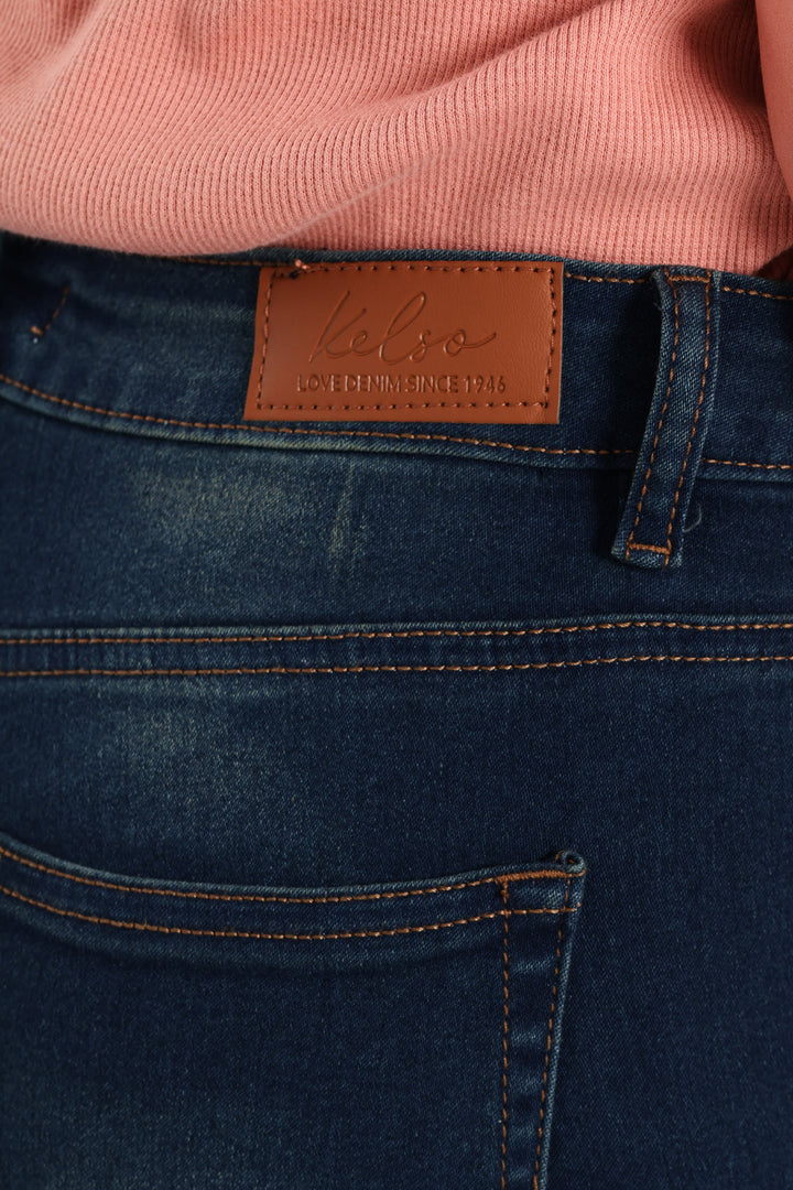 Ankle Grazer Skinny Jean - Tea Stain