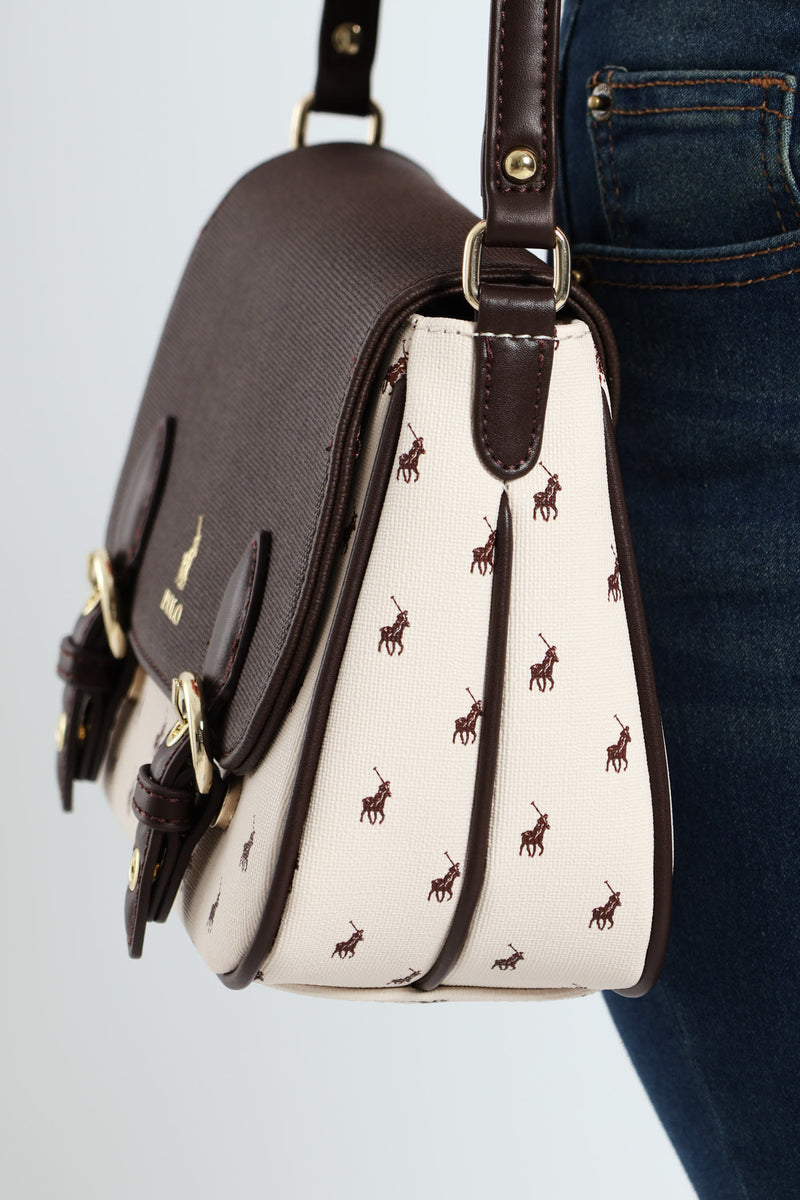 Chalbi Messenger Crossbody Bag - Cream