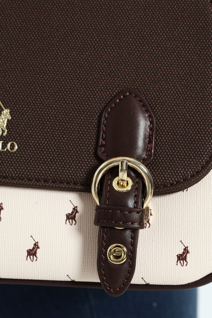 Chalbi Messenger Crossbody Bag - Cream