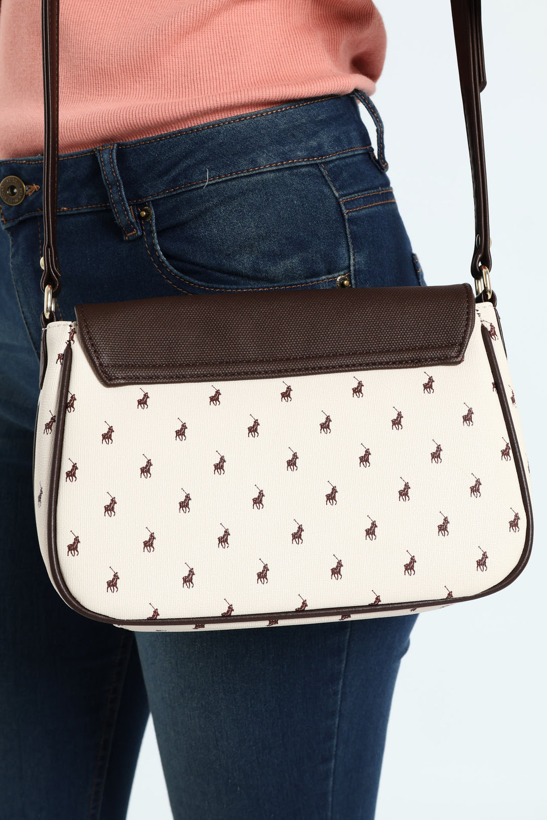 Chalbi Messenger Crossbody Bag - Cream