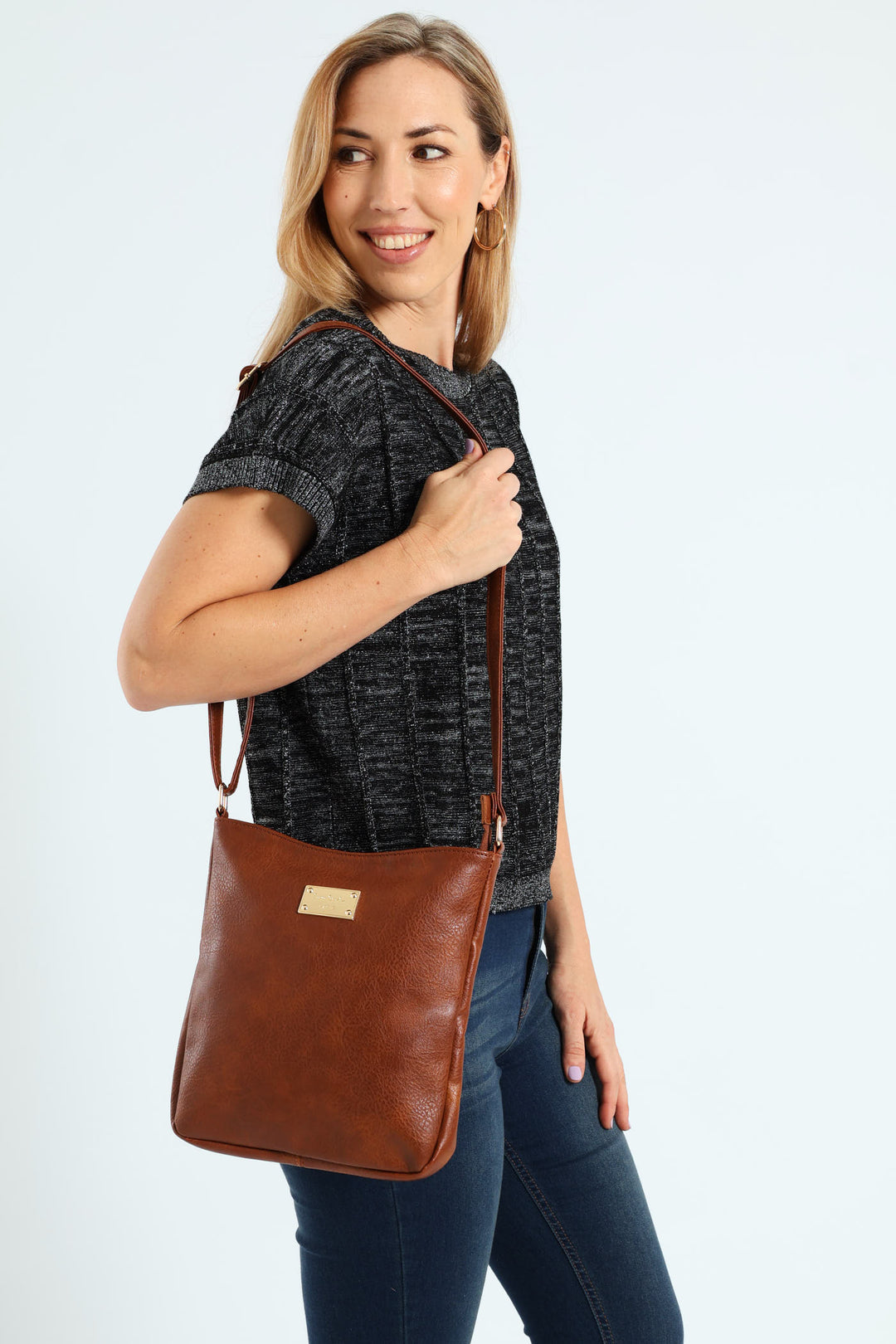 Danica Crossbody Bag - Tan