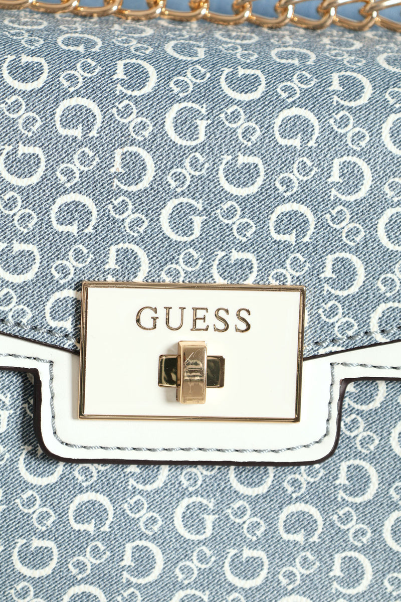 Alysa Convertible Crossbody Flap Bag - Denim