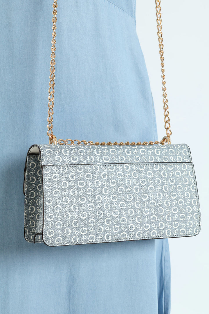 Alysa Convertible Crossbody Flap Bag - Denim