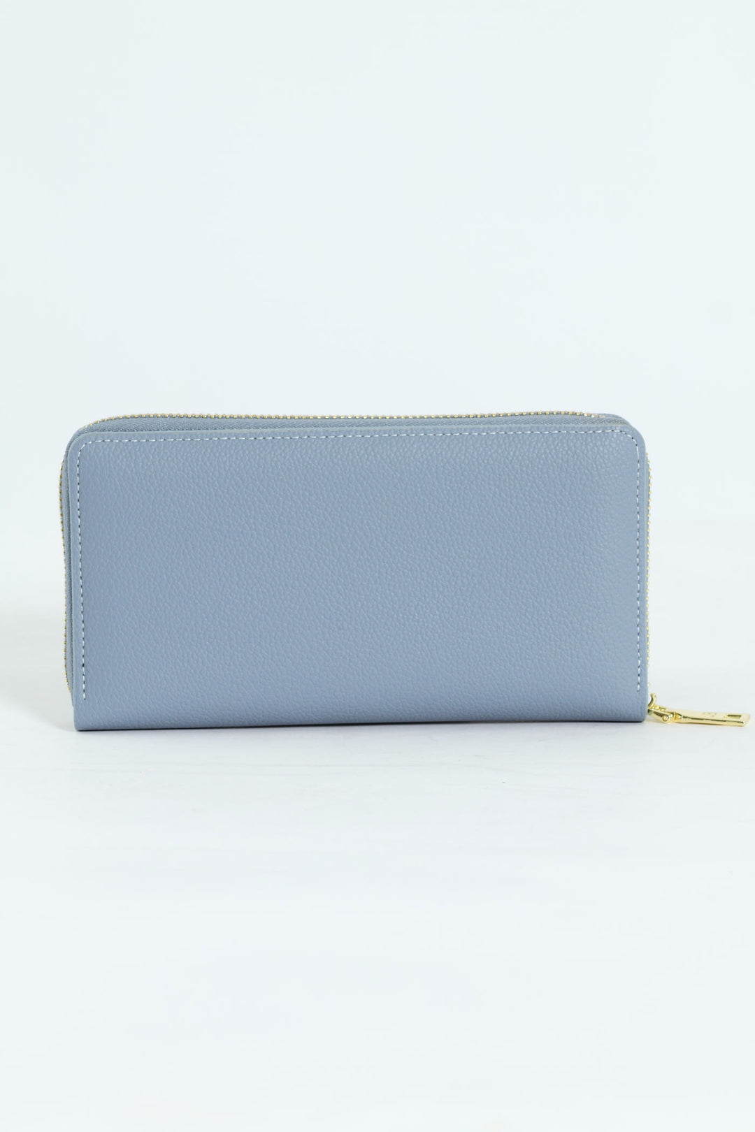Charlotte Light Text Zip Around Purse - Pale Blue