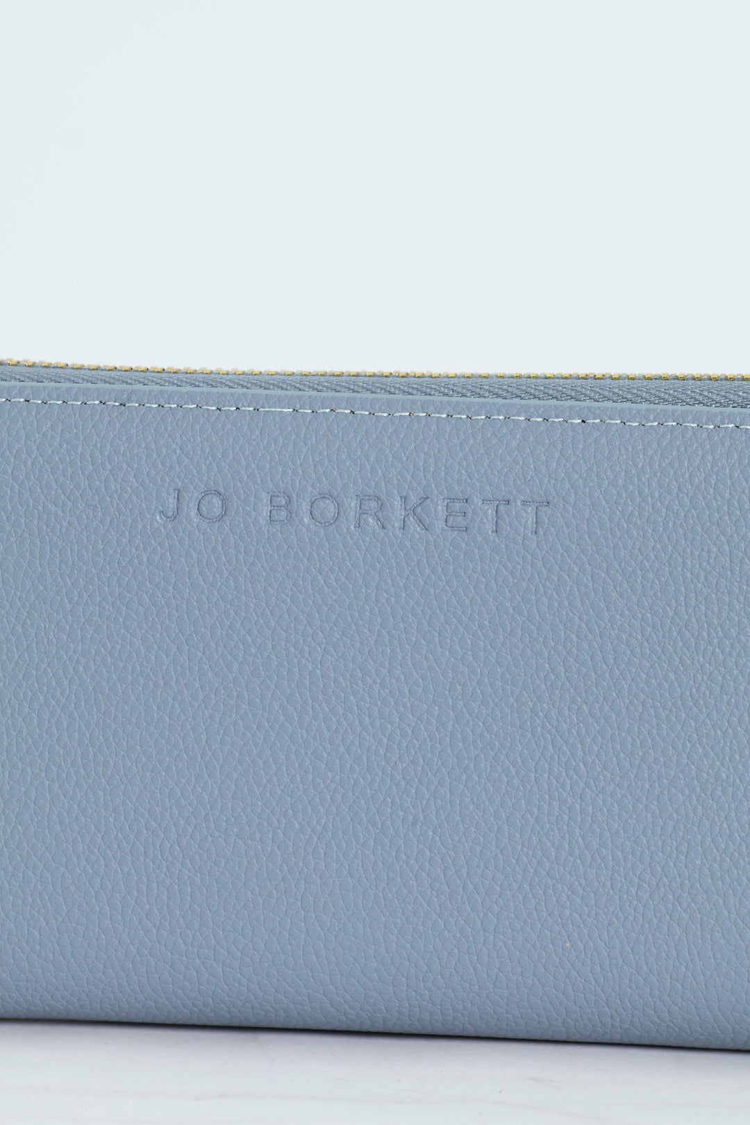 Charlotte Light Text Zip Around Purse - Pale Blue